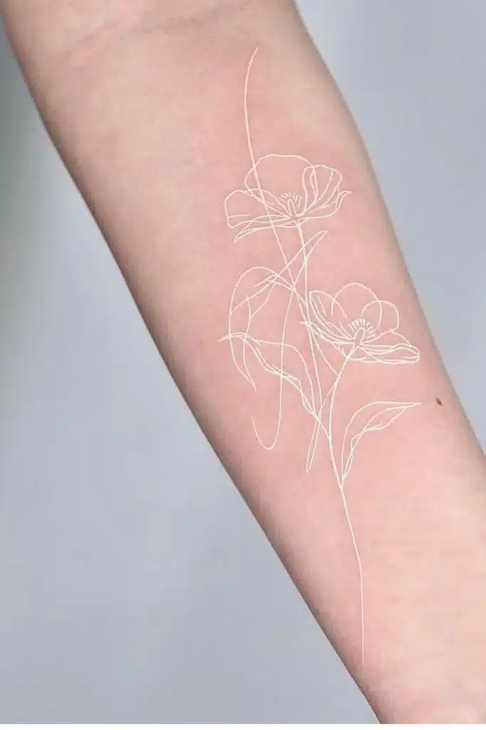 White tattoo idea for Forearm