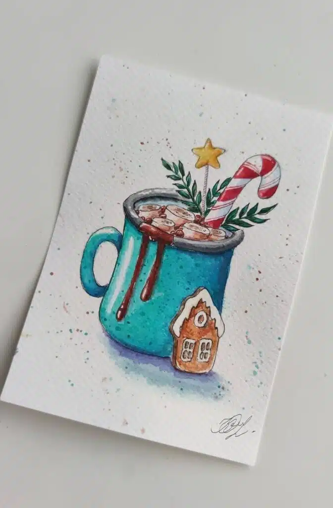 Christmas pencil art