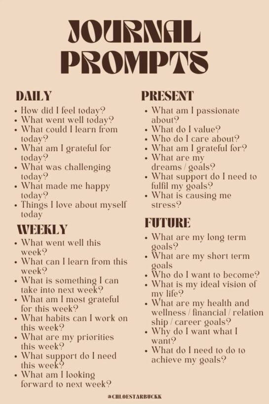 Journal Prompts