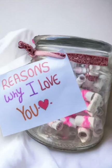 DIY 100 reasons why i locve you for DIY valentine gifts for him