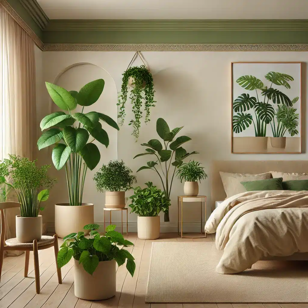 Beige with Greenery