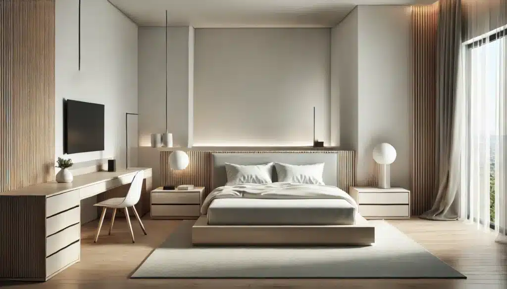 Clean Lines and Simple Forms for bedroom