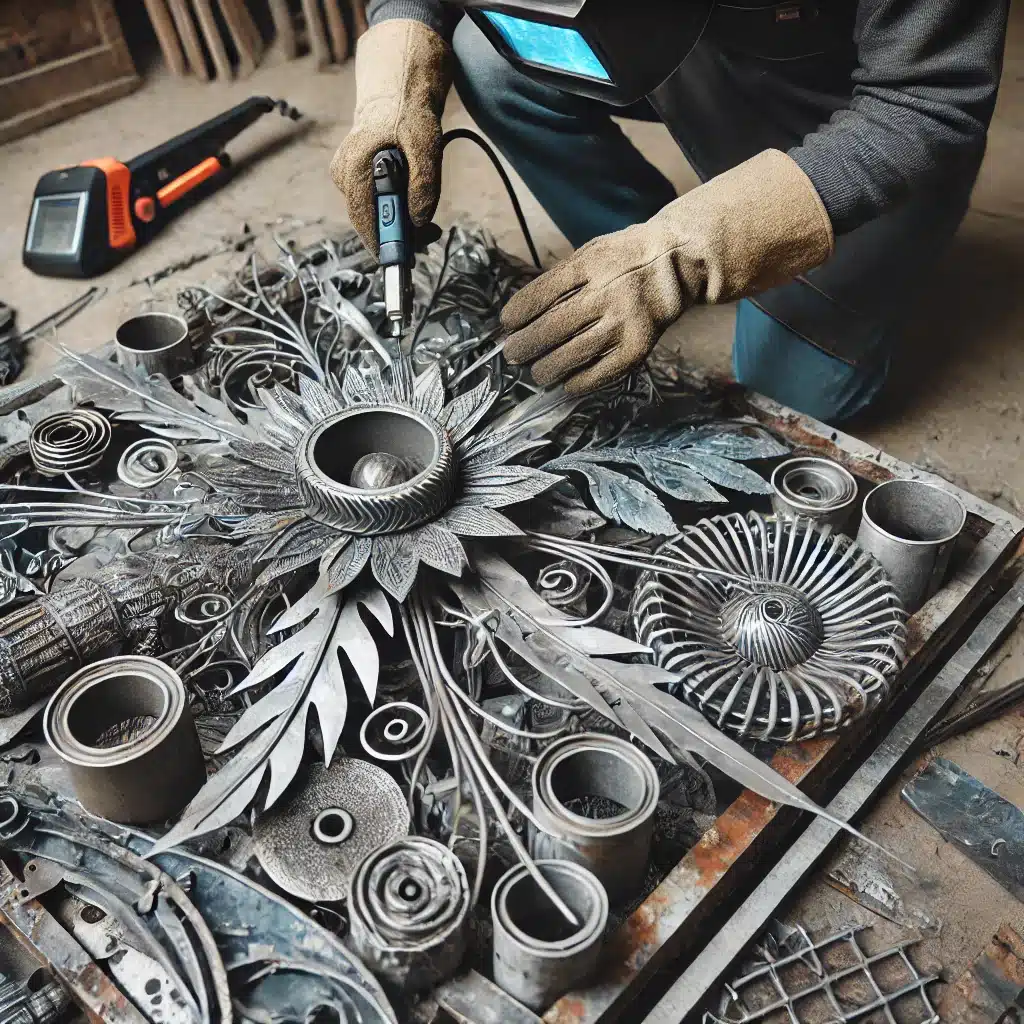 Assembling Metal Sculptures