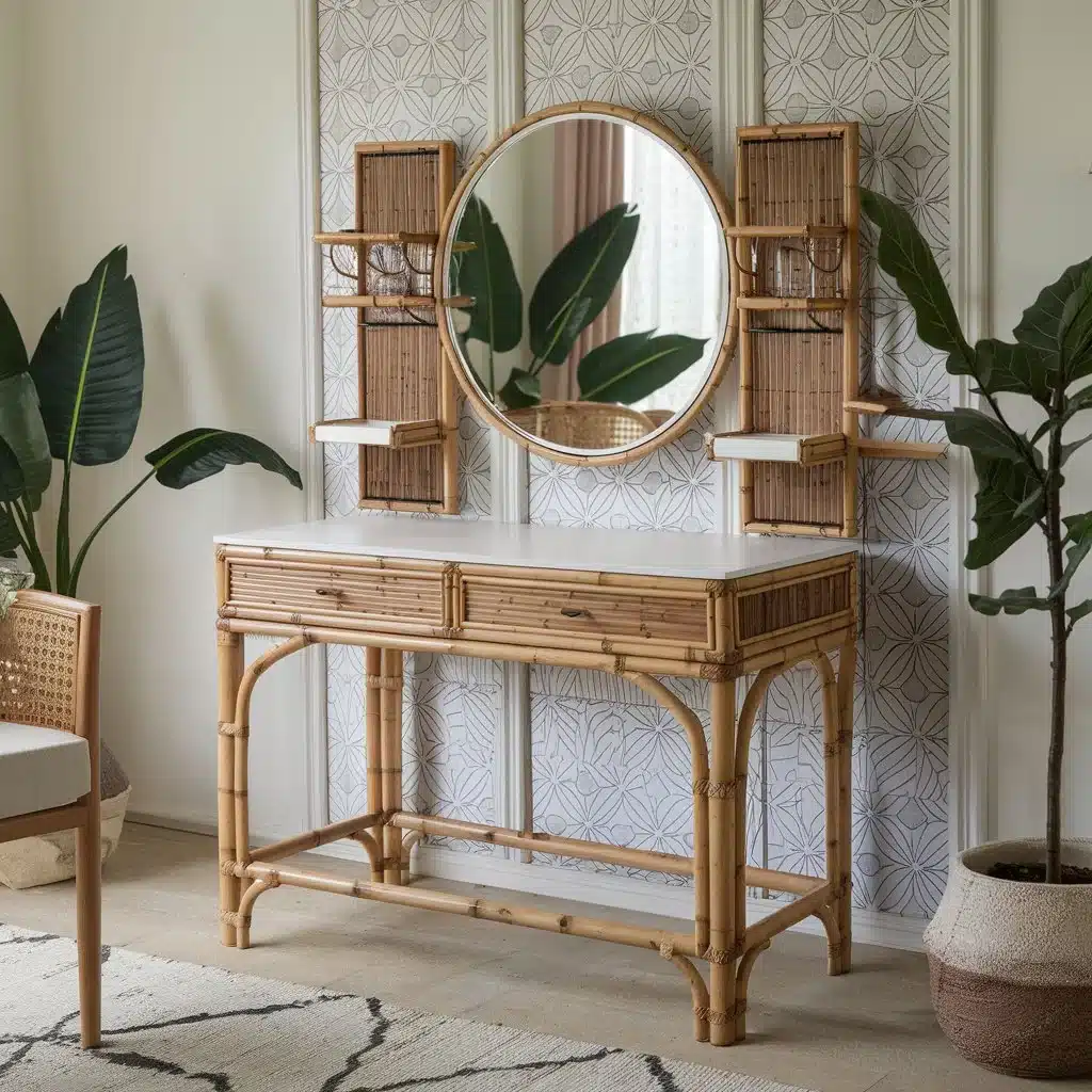 Eco-Friendly Bamboo Dressing Table