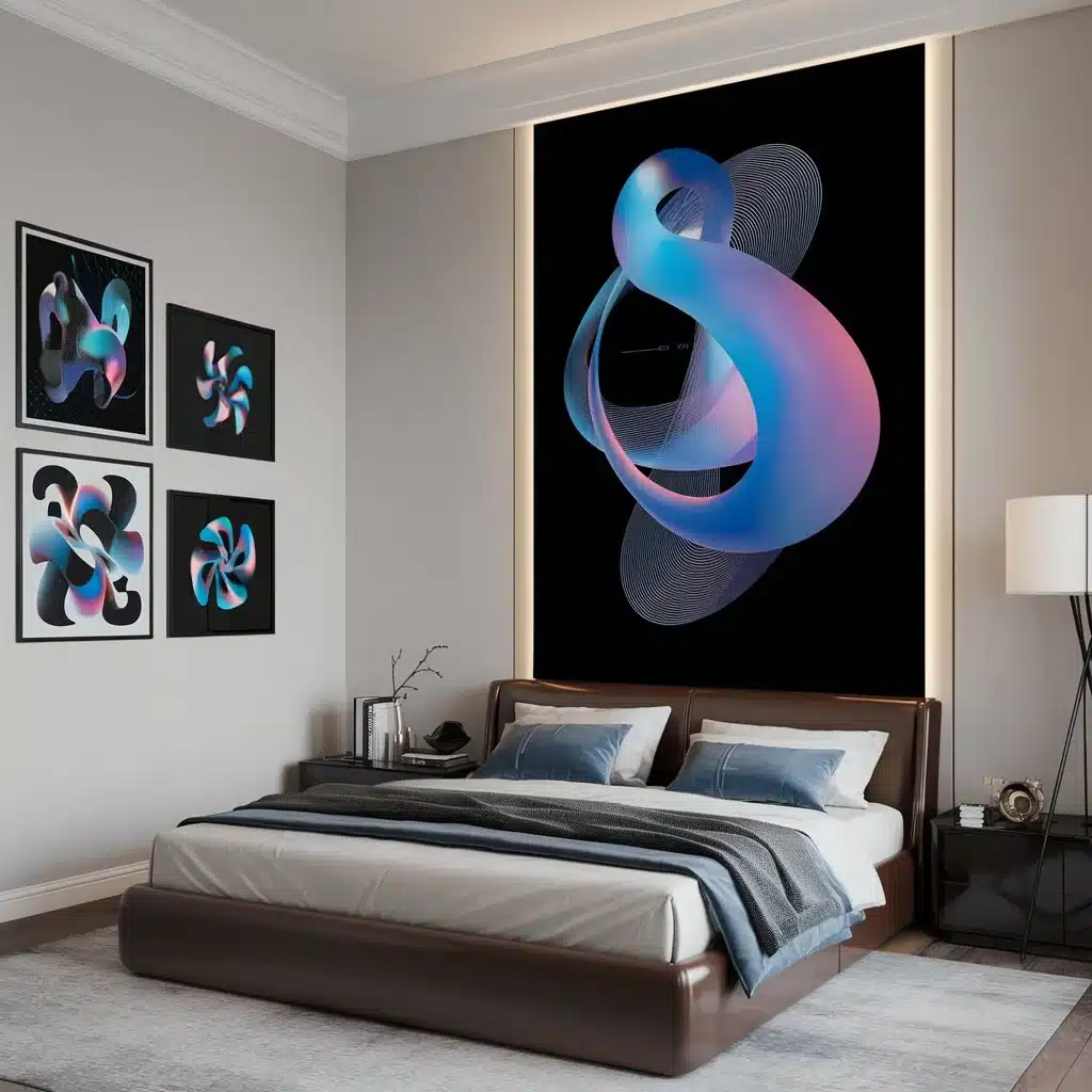 Futuristic Art for men's bedroom