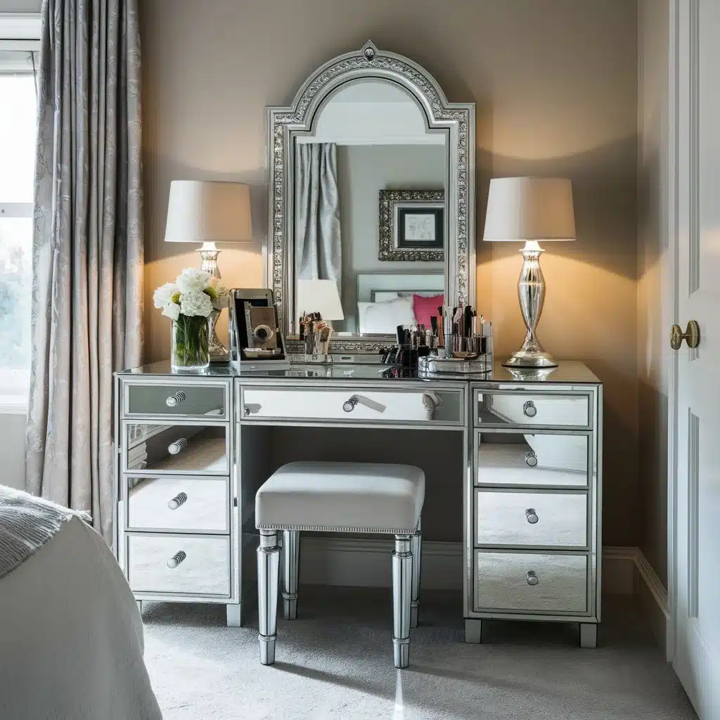 Glamorous Mirrored Dressing Table