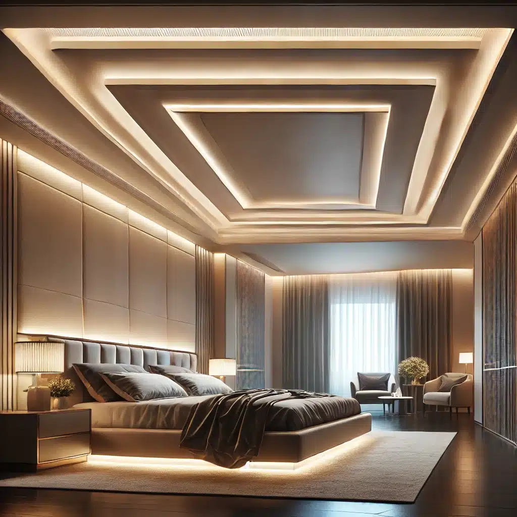 Illuminated Tray Ceiling for bedroom