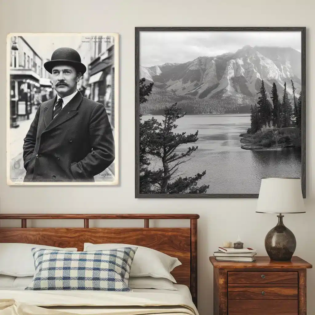 Monochrome Photography for men's bedroom