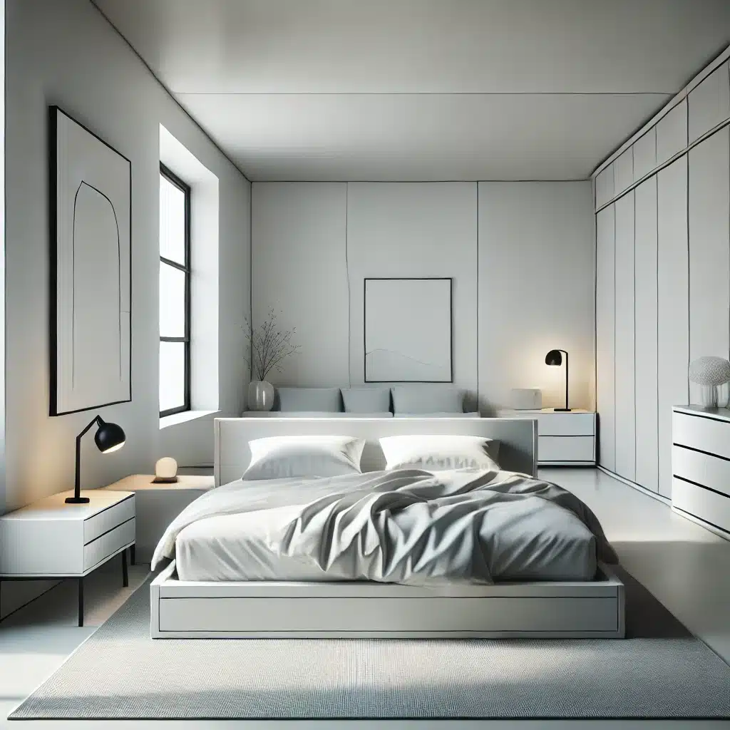 Neutral Color Palette for Minimalist Bedroom