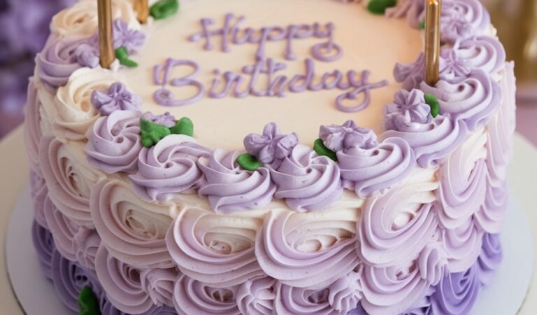 10 Birthday Cake Aesthetic Purple Ideas