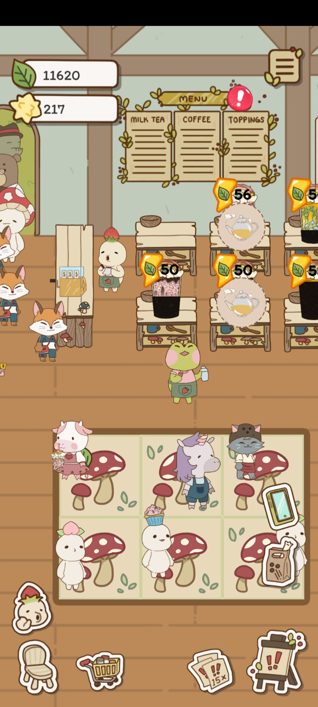 My cafe in Boba Story, which is the next cozy game on this list. 