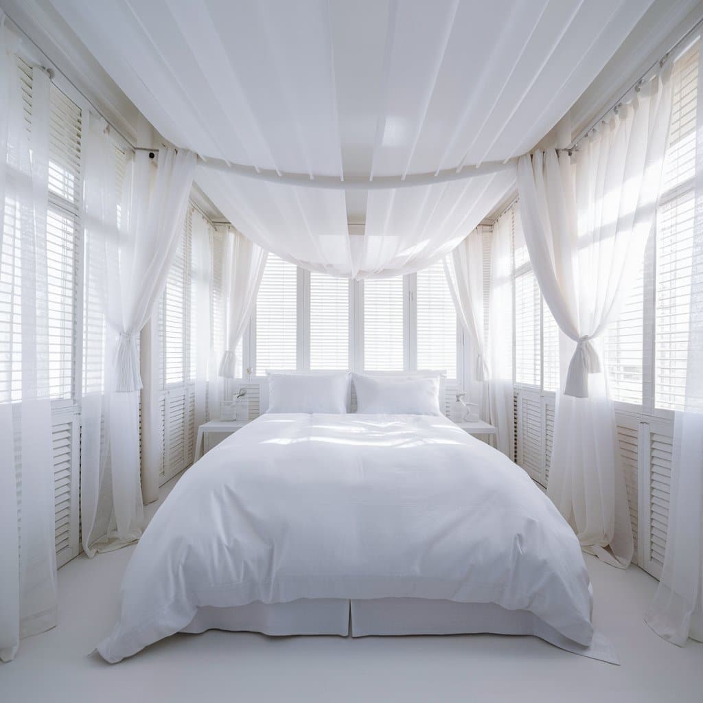 White Curtains and Blinds