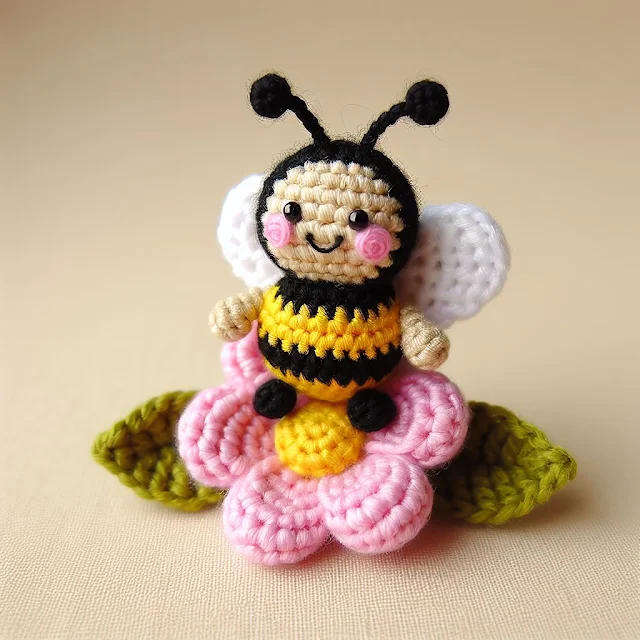 Amigurumi honeybee