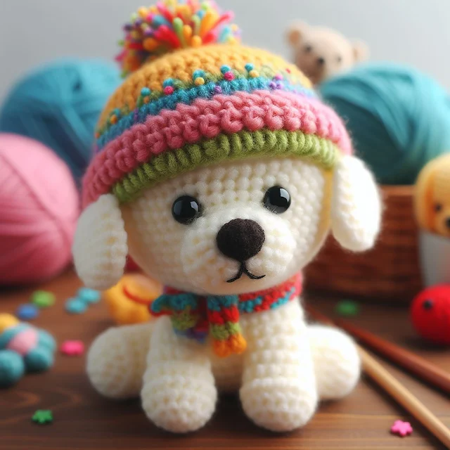 Amigurumi dog design