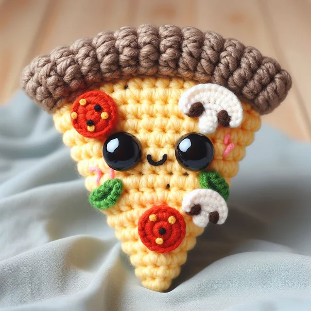 Amigurumi pizza