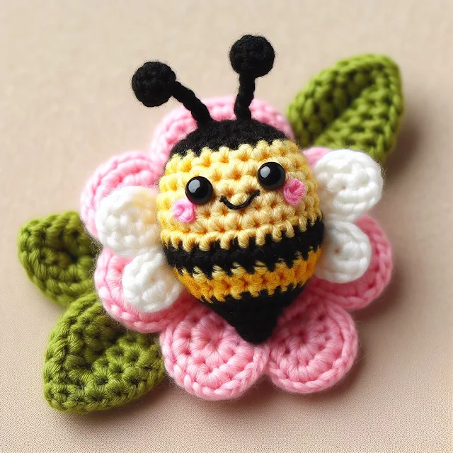 Amigurumi honeybee