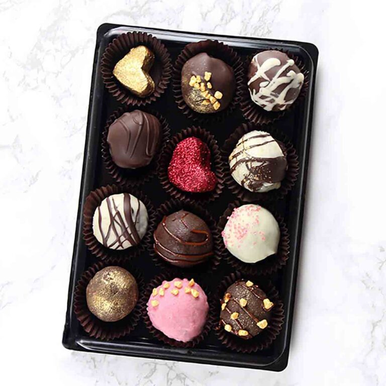 vegan chocolate truffles for DIY valentine gifts for him