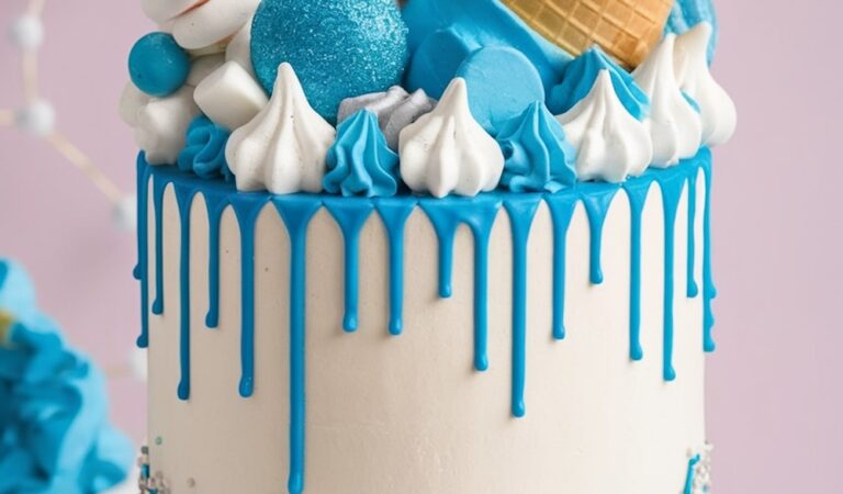 11 Birthday Cake Aesthetic Blue Ideas