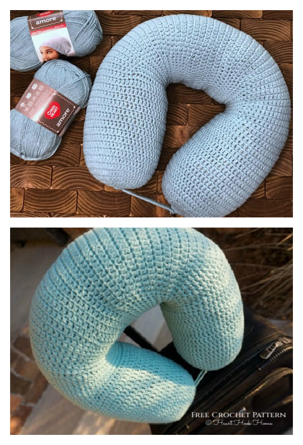 crochet travel neck pillow 6