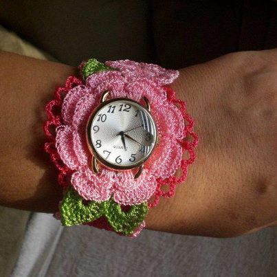 crochet watch bracelet 3