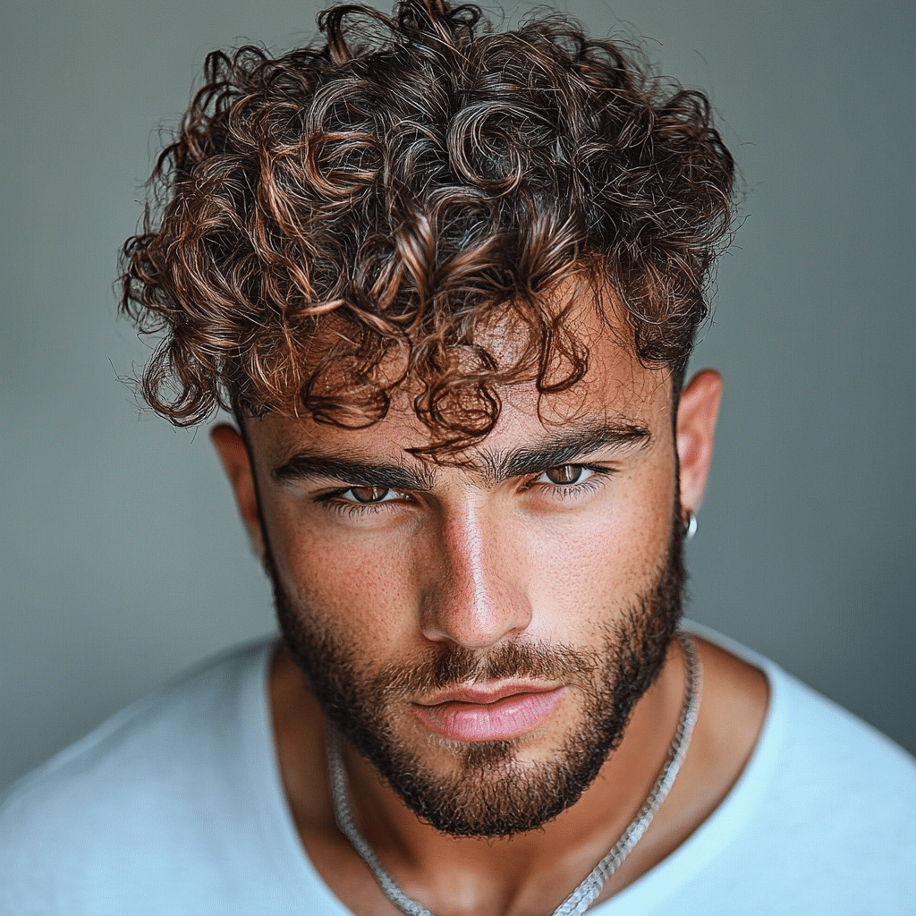 curly haircuts for men