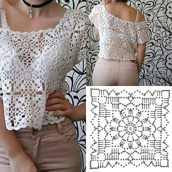 fresh crochet blouses 6