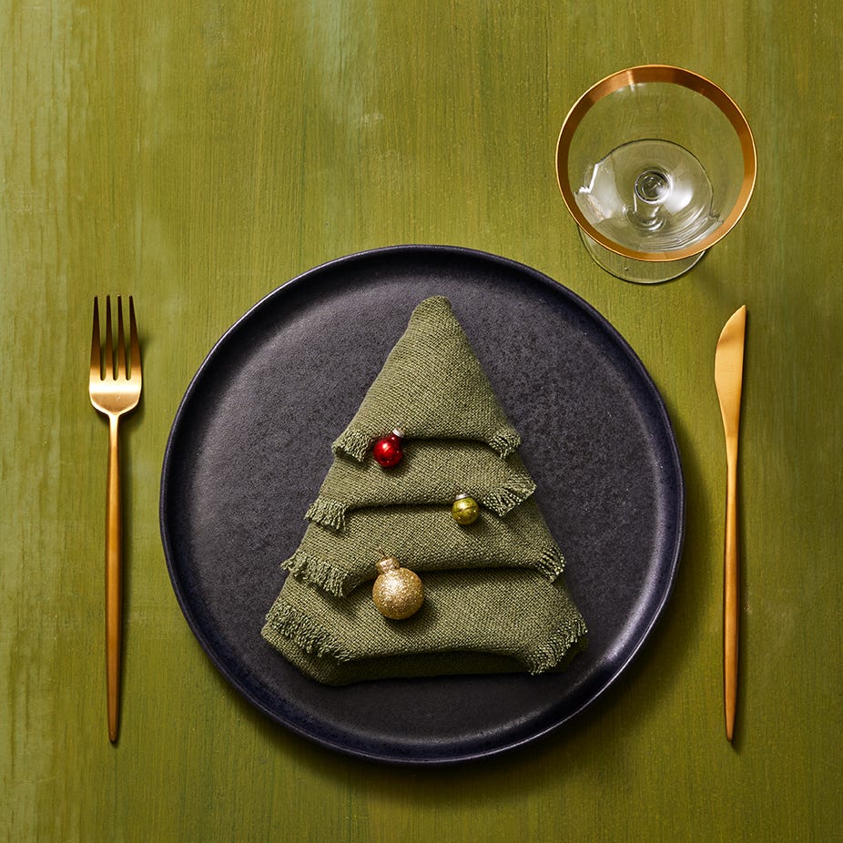 christmas tree napkin