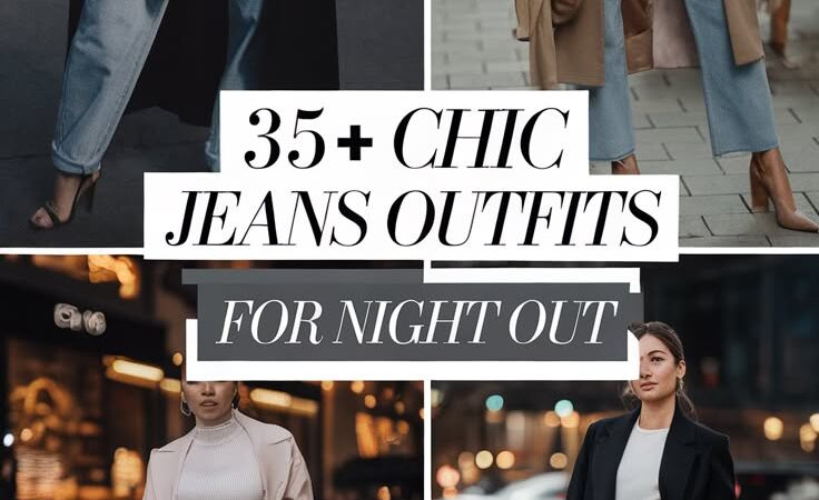 35+ Chic Jeans Outfits For Night Out