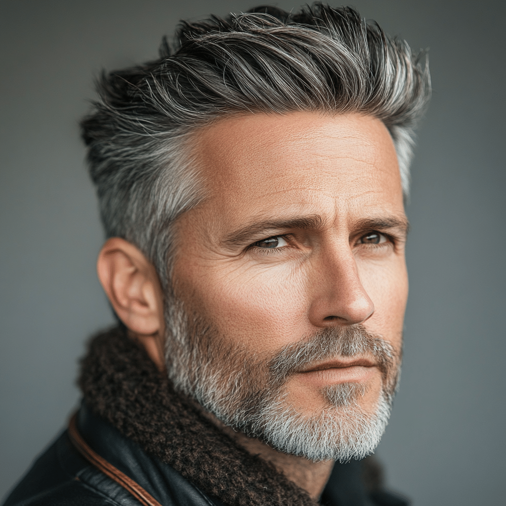 Quiff hairstyle in Mature men