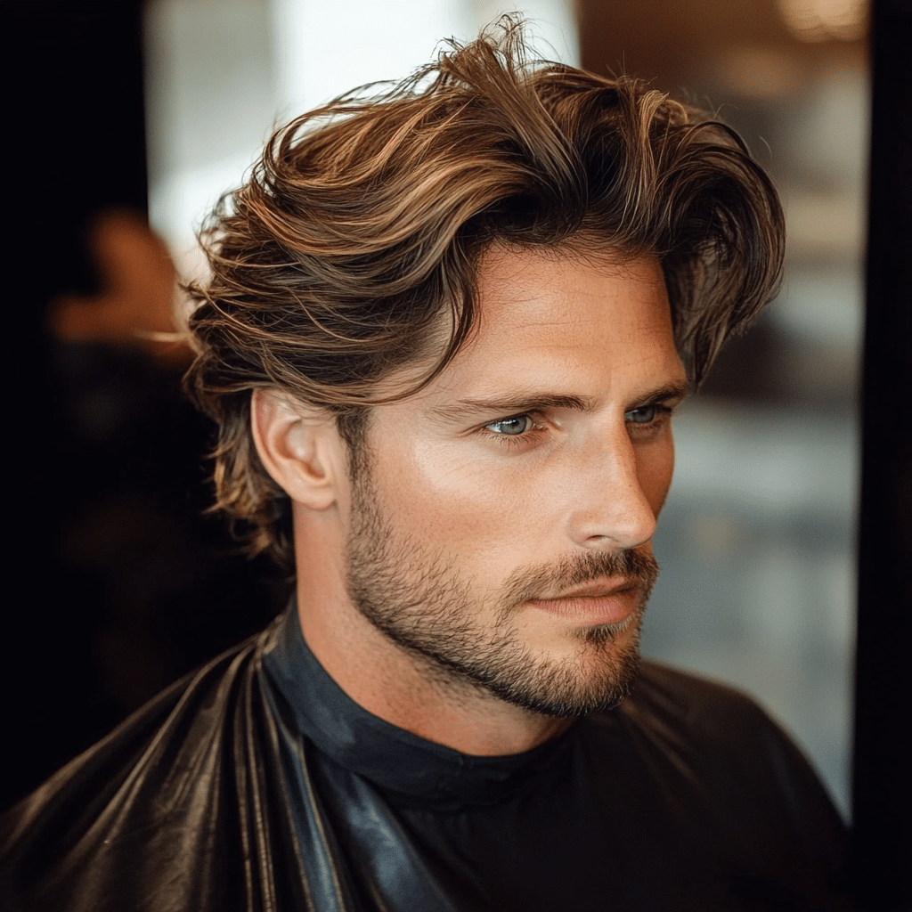 medium length hairstyle for men