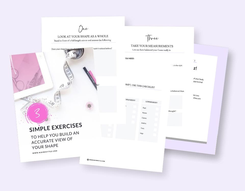 mosk up image of a workbook to help you get a better understanding of your body shape