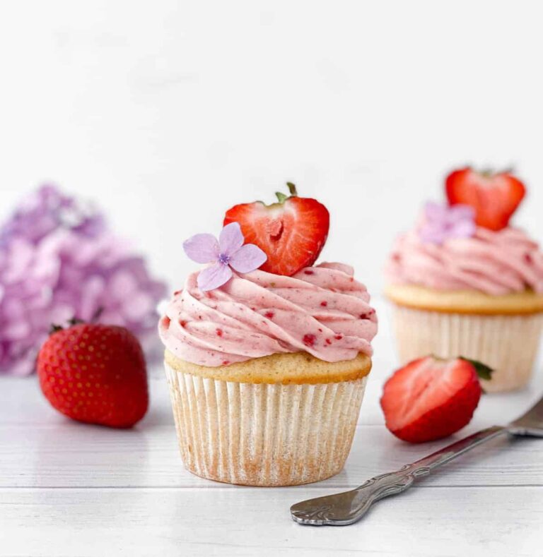 strawberry-filled-cupcake