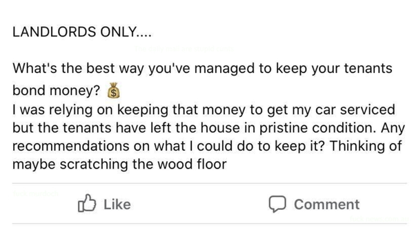 "What's the best way you've managed to keep your tenants bond money?"