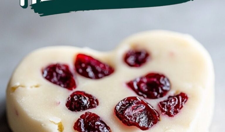 Valentine’s Day White Chocolate Hearts with Cranberries: a Romantic Dessert