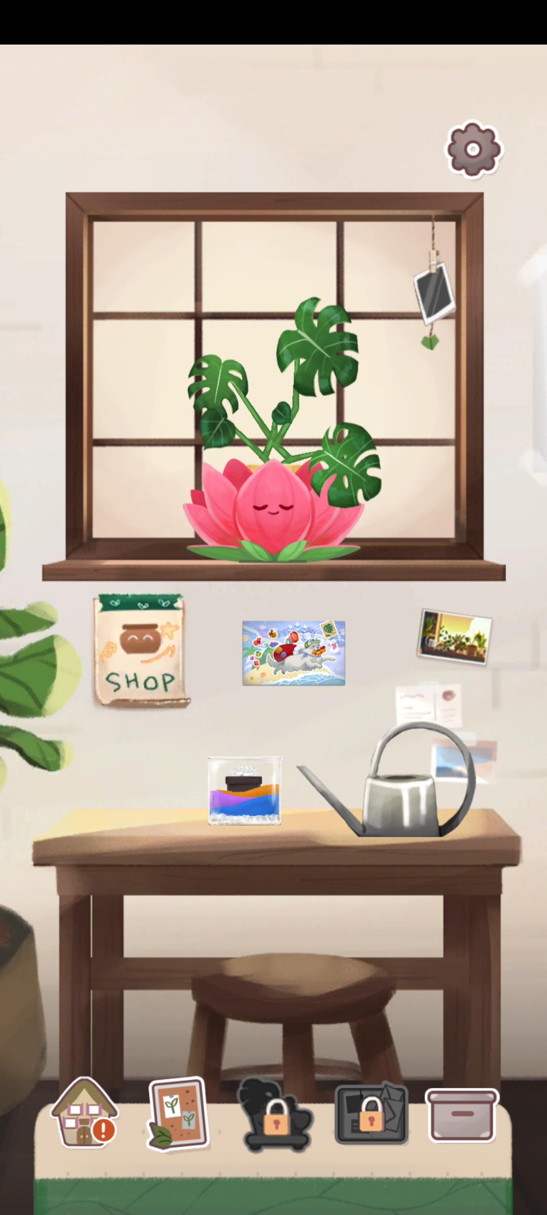 The plant I am growing in kinder world, which is the fifth cozy mobile game on this list.