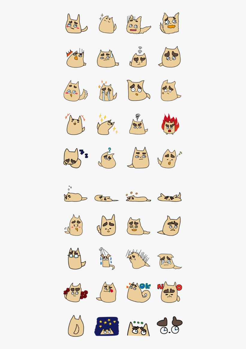 Previous - Dog Line Sticker, transparent png download