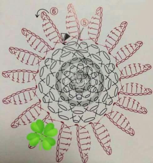 crochet chrysanthemum flowers 1