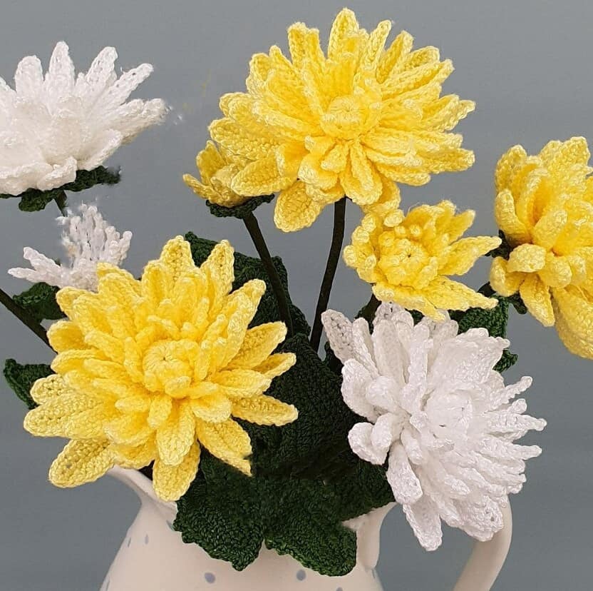 crochet chrysanthemum flowers 8