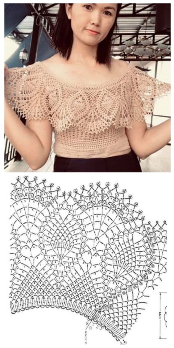 crochet gypsy blouse step by step