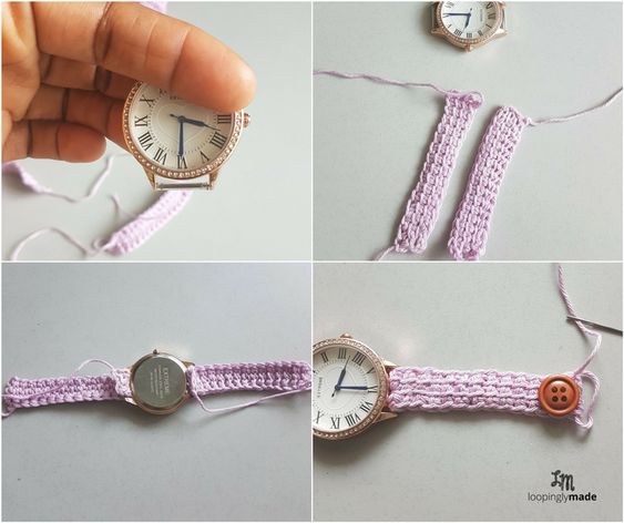 crochet watch bracelet 5