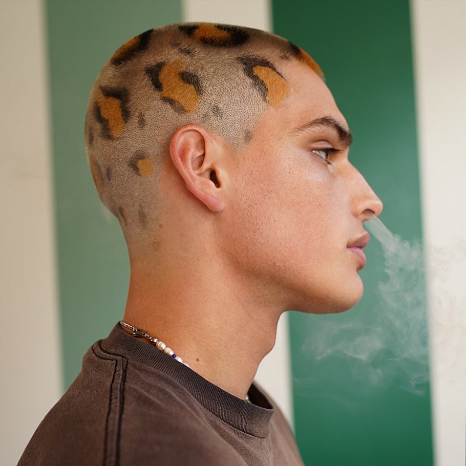 Leopard Print - Hair Art Dyed Buzz Cut