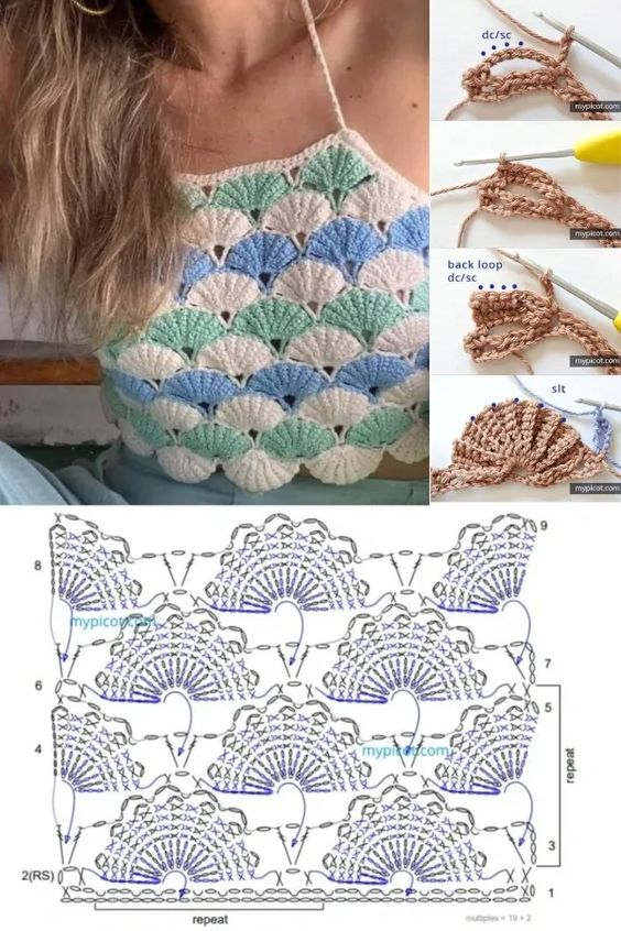 fresh crochet blouses