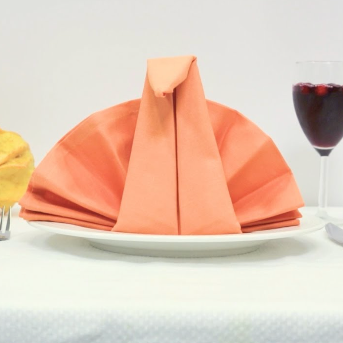 turkey napkin, orange