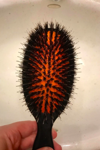 The same hairbrush clean so you can actually see the base