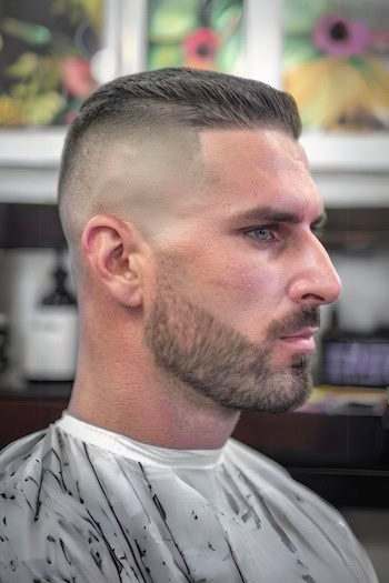 Flat Top Crew Cut Haircut For Men.