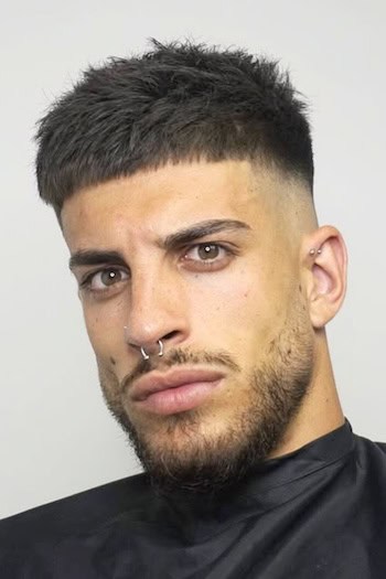 French Crop with Skin Fade Men's Haircut