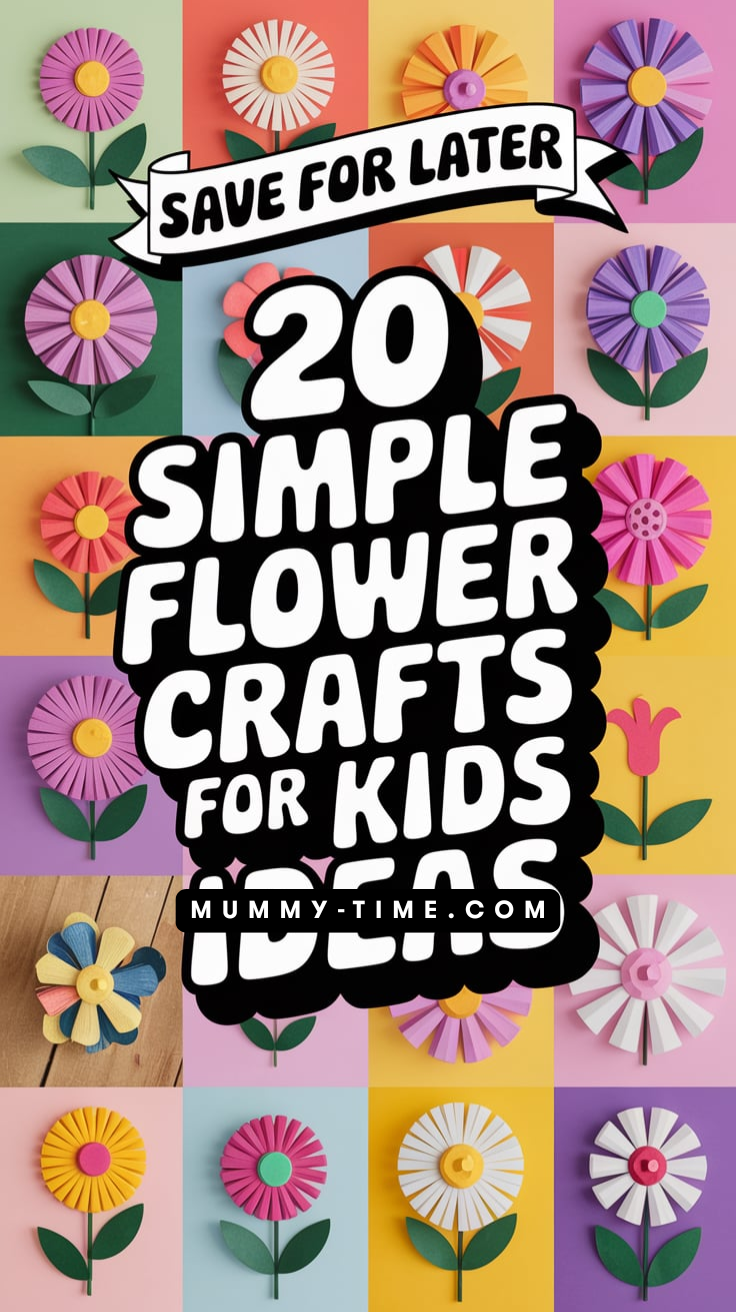 Simple Flower Crafts For Kids Ideas-pin
