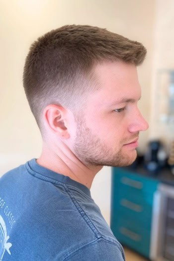 Classic Ivy League with Fade Men's Haircut