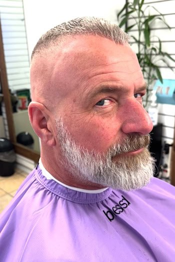 High and Tight with Bald Fade Men's Haircut