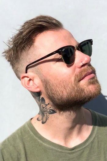 Short Cropped Style with Undercut Men's Haircut